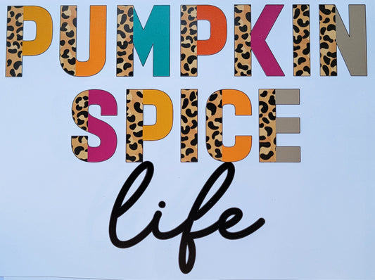 Pumpkin spice life HTV Heat Transfer Vinyl