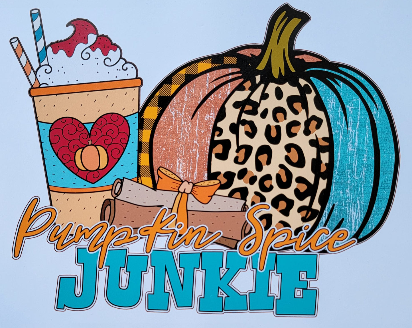 Pumpkin spice junkie HTV Heat Transfer Vinyl