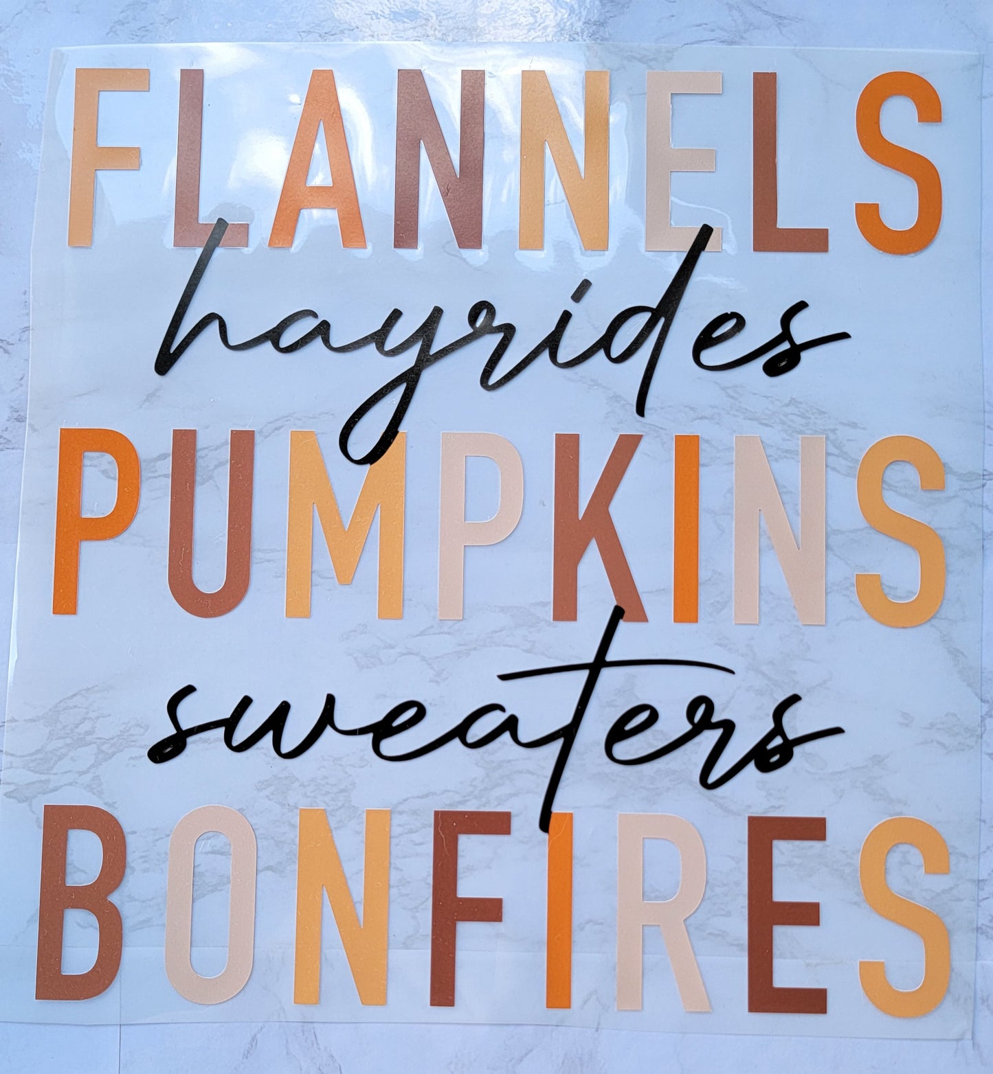 Flannels, hayrides, pumpkins, sweaters, bonfires HTV Heat Transfer Vinyl