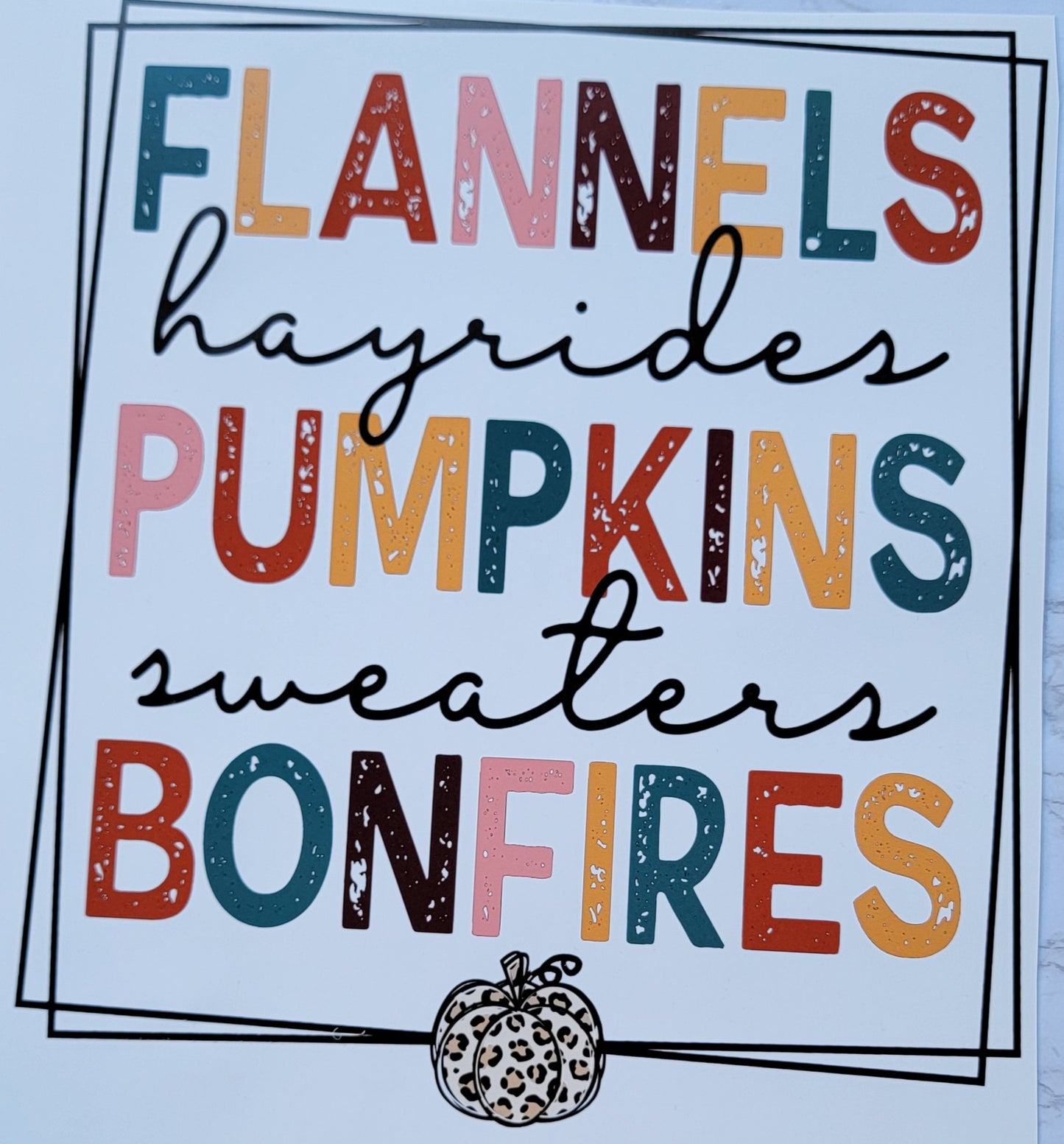 Flannels, hay rides, pumpkins, Sweaters, bonfires HTV Heat Transfer Vinyl