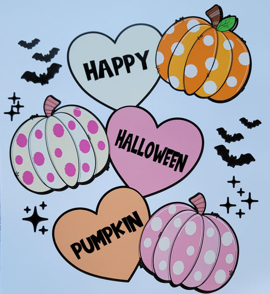 Happy halloween pumpkin HTV Heat Transfer Vinyl