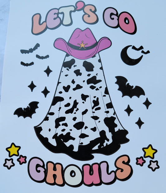 Halloween let's go ghouls HTV Heat Transfer Vinyl