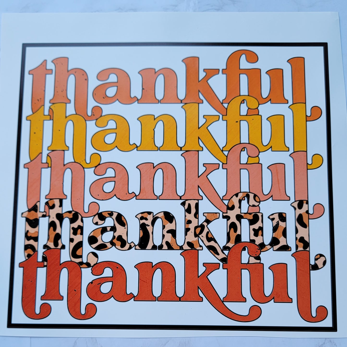 Autumn thankful HTV Heat Transfer Vinyl