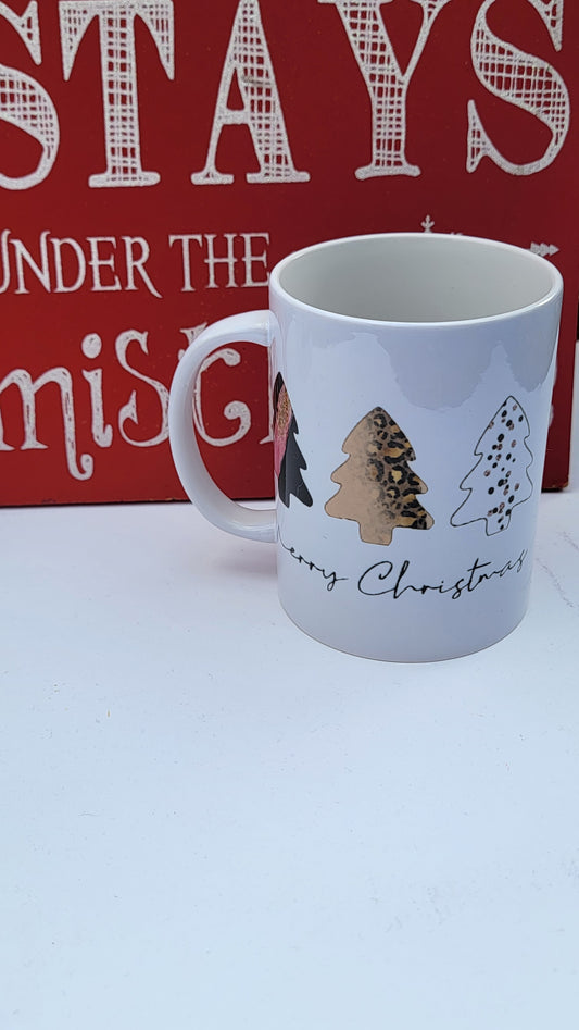 Merry Christmas Tripple Trees coffe Mug - 15OZ Coffee Mug