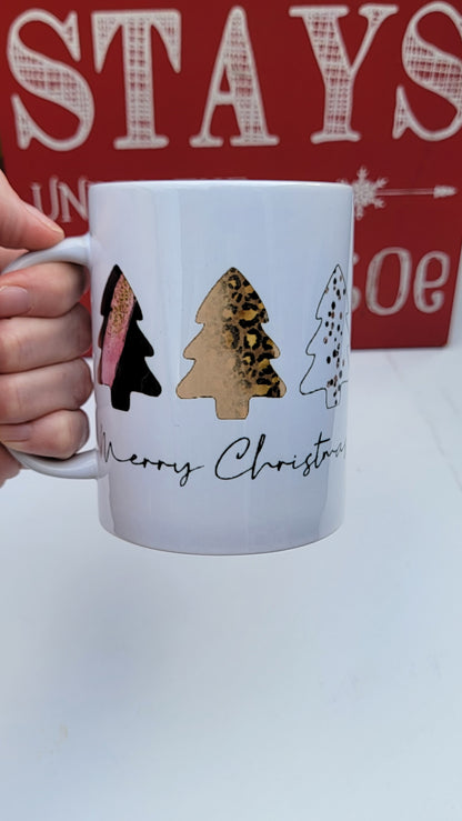 Merry Christmas Tripple Trees coffe Mug - 15OZ Coffee Mug