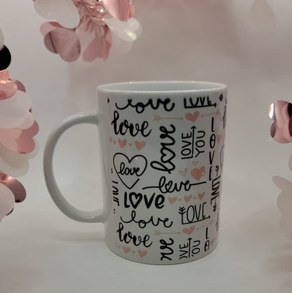 Valentines Love Words - 15 OZ Coffee Mug