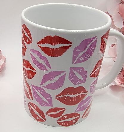 Valentines Multi-Colored Lips - 15 OZ Coffee Mug