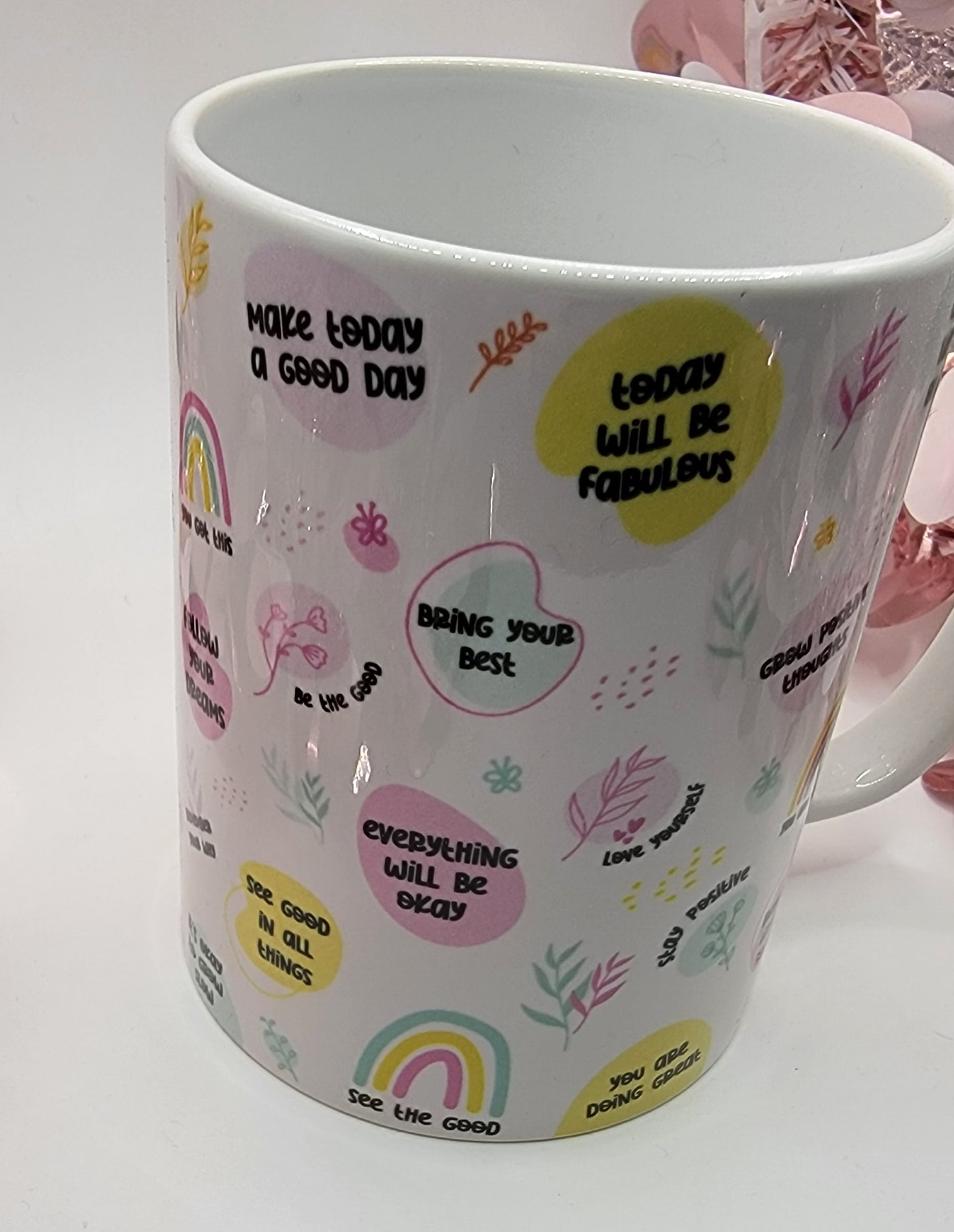 Affirmations Positive Words - 15 OZ Coffee Mug