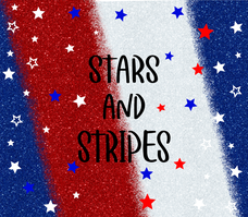 Red, White & Blue "Stars and Stripes" 20 Oz Sublimation Transfer