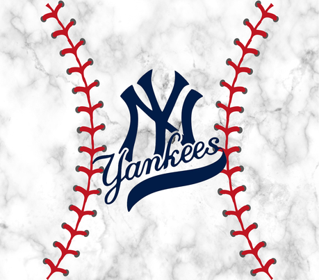 New York Baseball Team - White Baseball - 20 Oz Sublimation Transfer