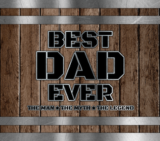 Brown Barrel "Best Dad Ever" 20 Oz Sublimation Transfer