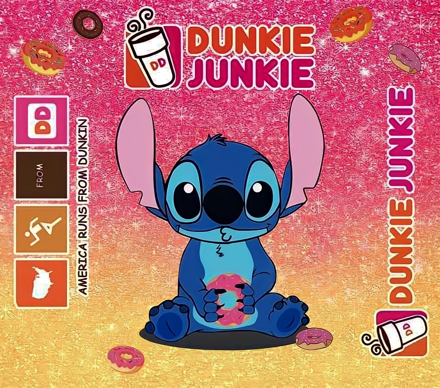 Dunkin Junkie Coffee 2   - 20 Oz Sublimation Transfer