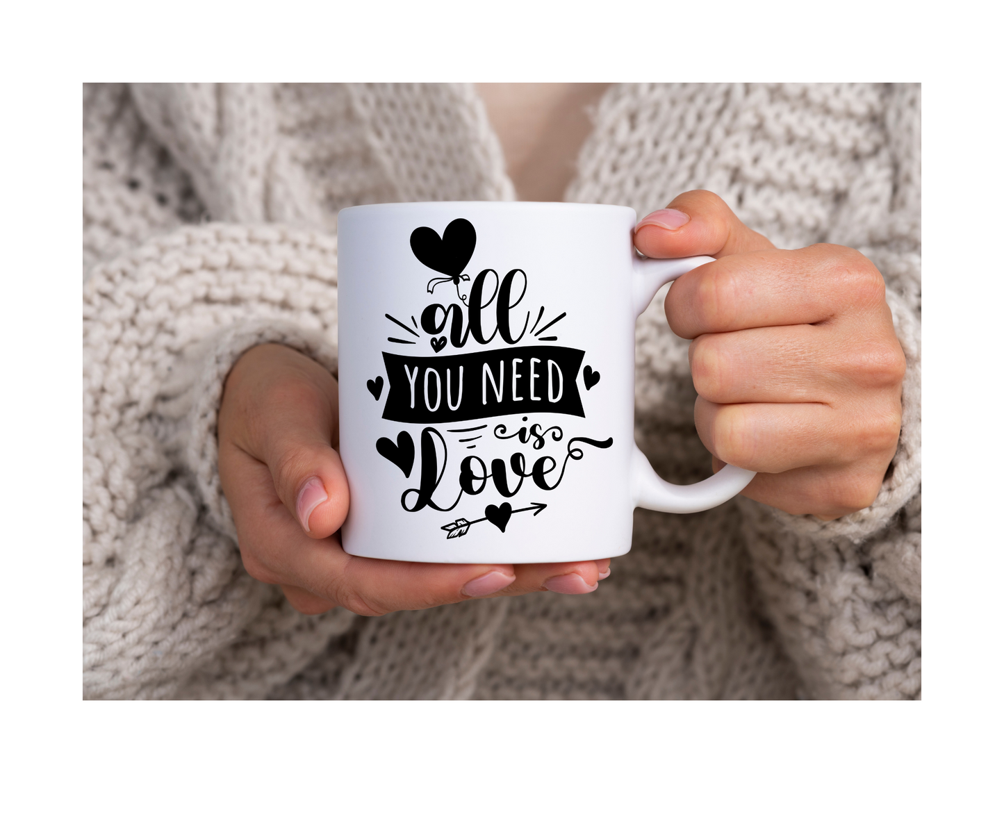 All you need is love Black Valentines - 15OZ Coffee Mug