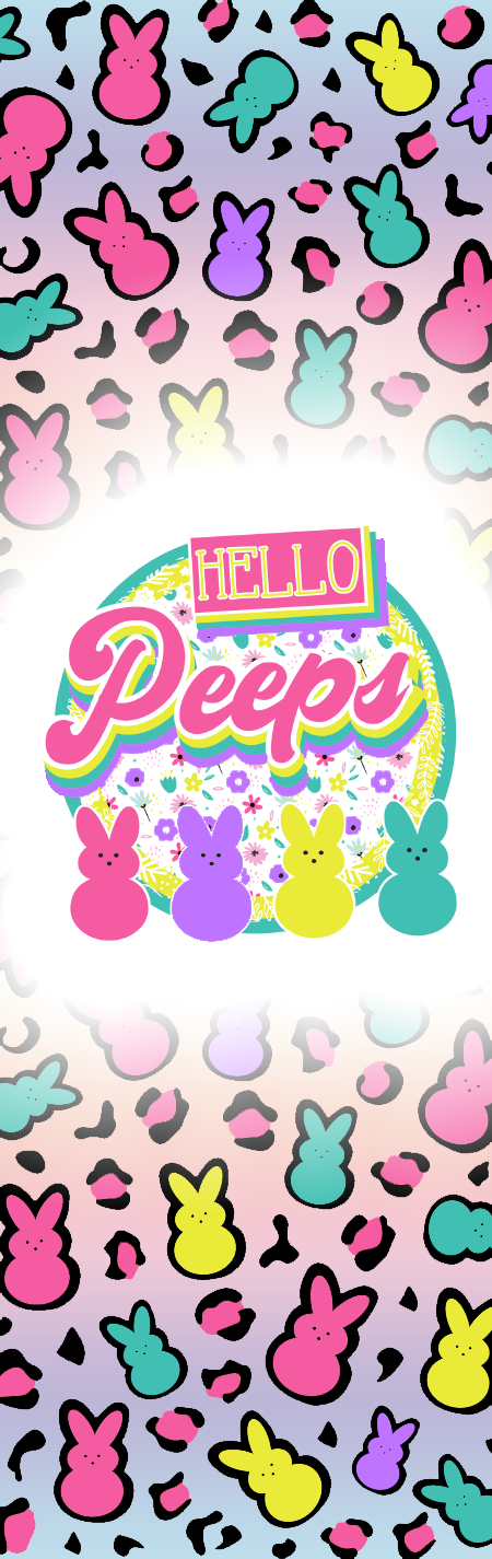 Easter Peeps Wrap - Permanent Vinyl Pen Wrap