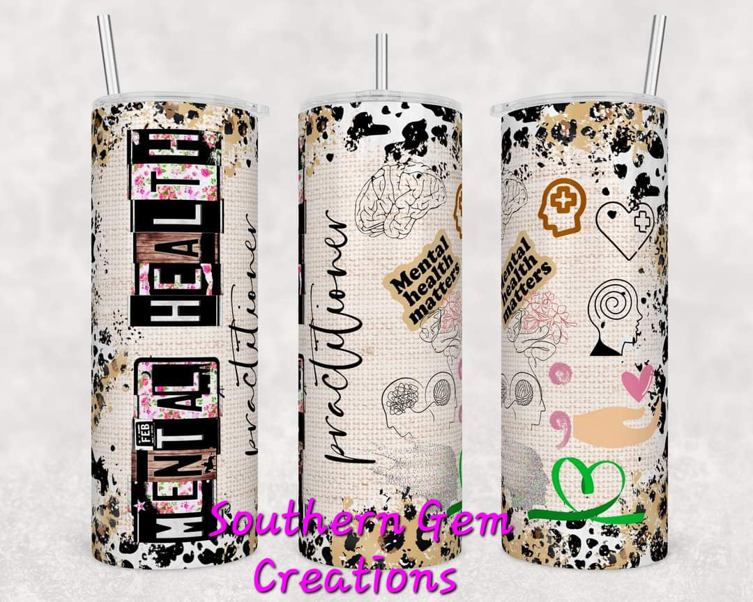 Mental Health Practitioner - 20 oz Sublimation Tumbler