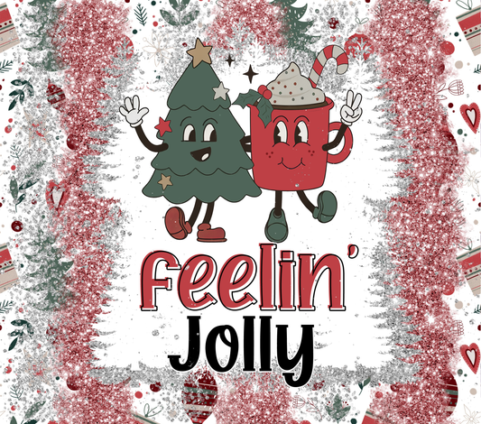 Feeling Jolly Christmas - 20 Oz Sublimation Transfer