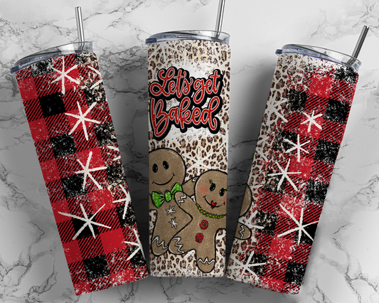 Christmas Lets Get Baked - Sublimation 20 oz tumbler