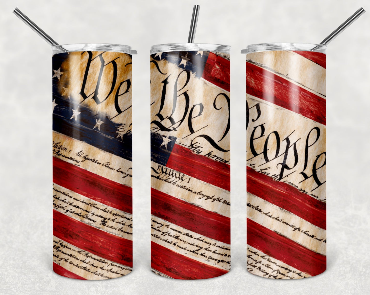 We The People Flag - Sublimation 20 oz tumbler