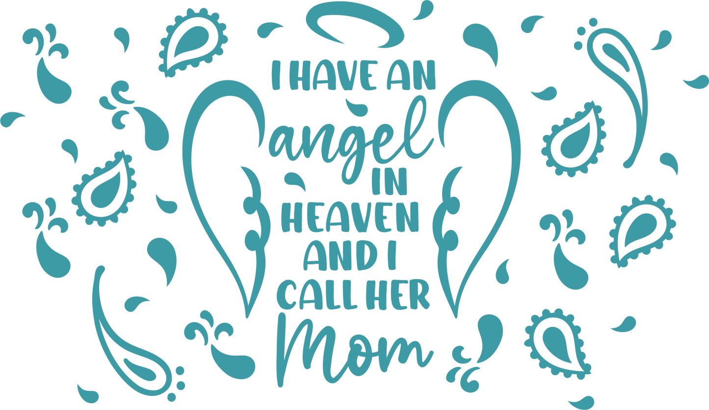 Angel In Heaven NO HOLE - 24 Oz cold cup UV DTF Wrap