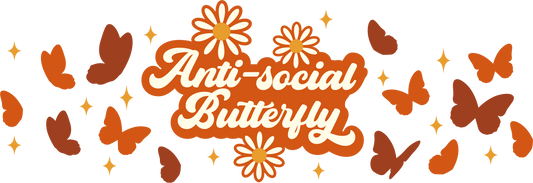 Antisocial Butterfly - 16 oz Libby Vinyl Wrap