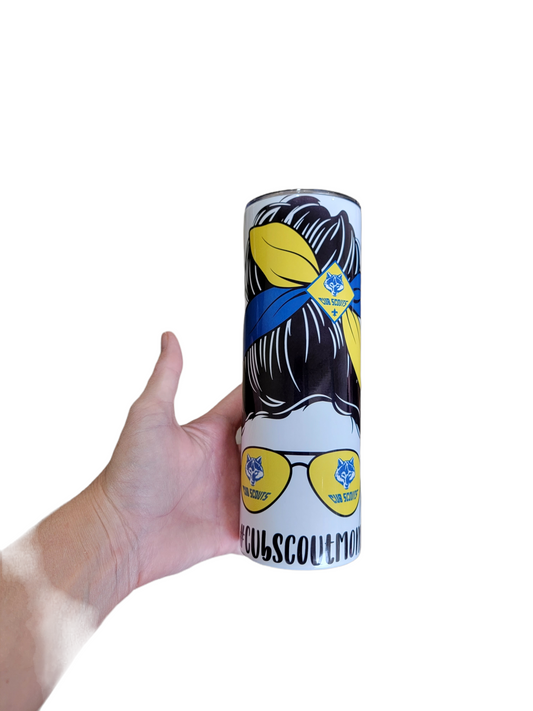 #Cubscoutmom 20 OZ Sublimation Tumbler Cub Scout Mom Speaker Tumbler