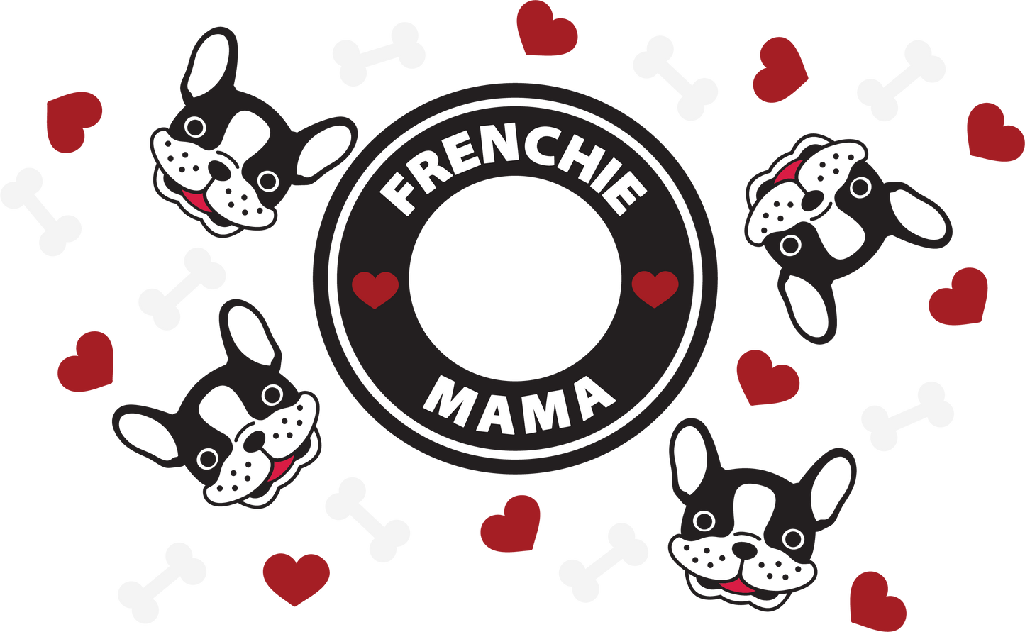 Frenchi Mama HOLE - 24 Oz Cold Cup UV DTF Wrap
