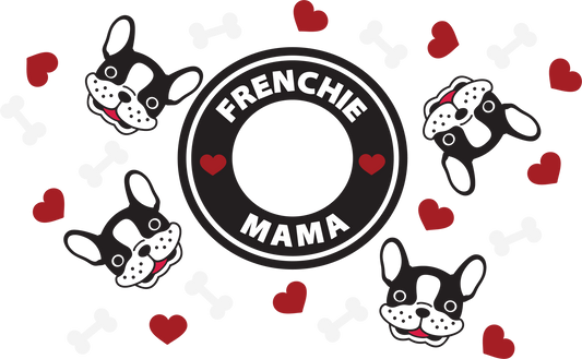 Frenchi Mama HOLE - 24 Oz Cold Cup UV DTF Wrap