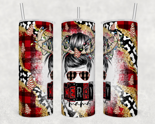 Christmas Merry mama - Sublimation 20 oz tumbler