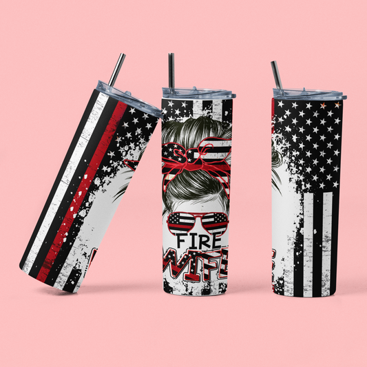 Fire Wife 20 OZ Double Wall insulated tumbler