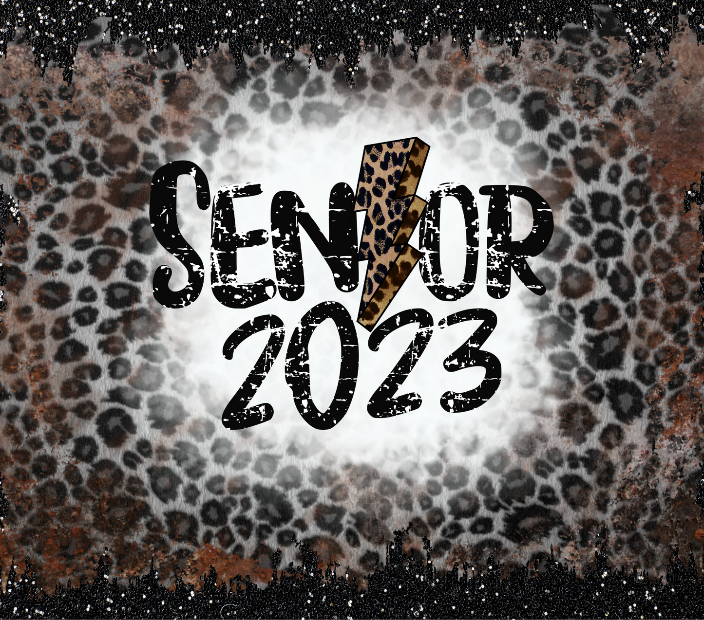 Senior Leopard 2023 - 20 Oz Sublimation Transfer