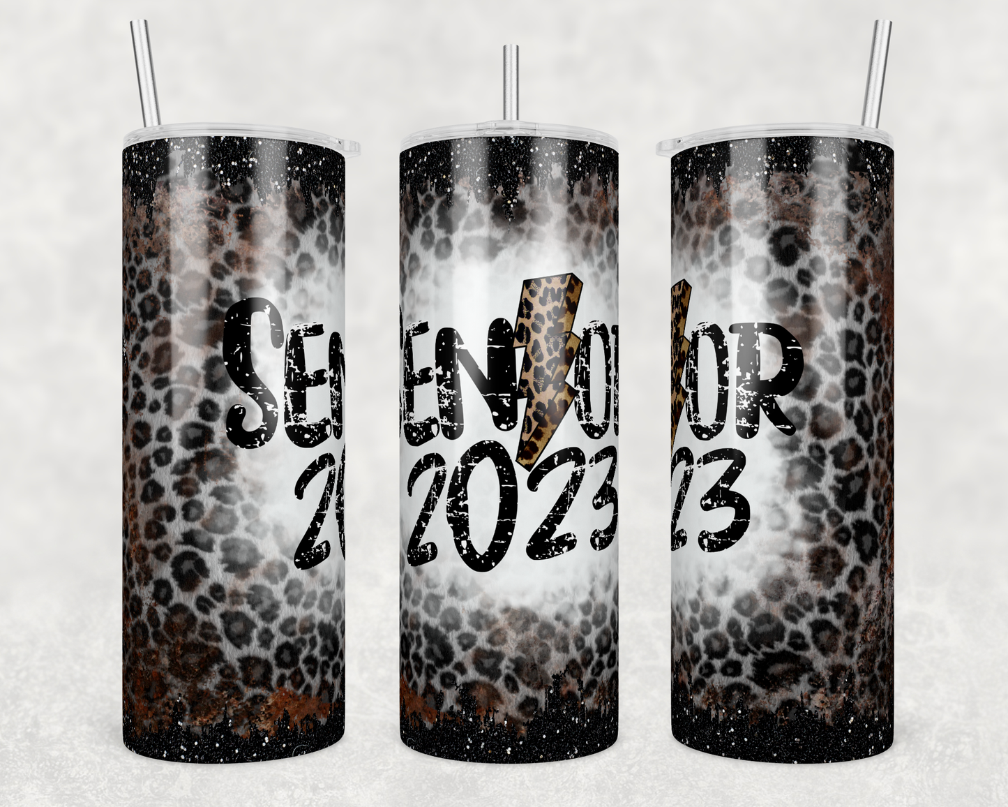 Senior 2023 Leopard - Sublimation 20 oz tumbler