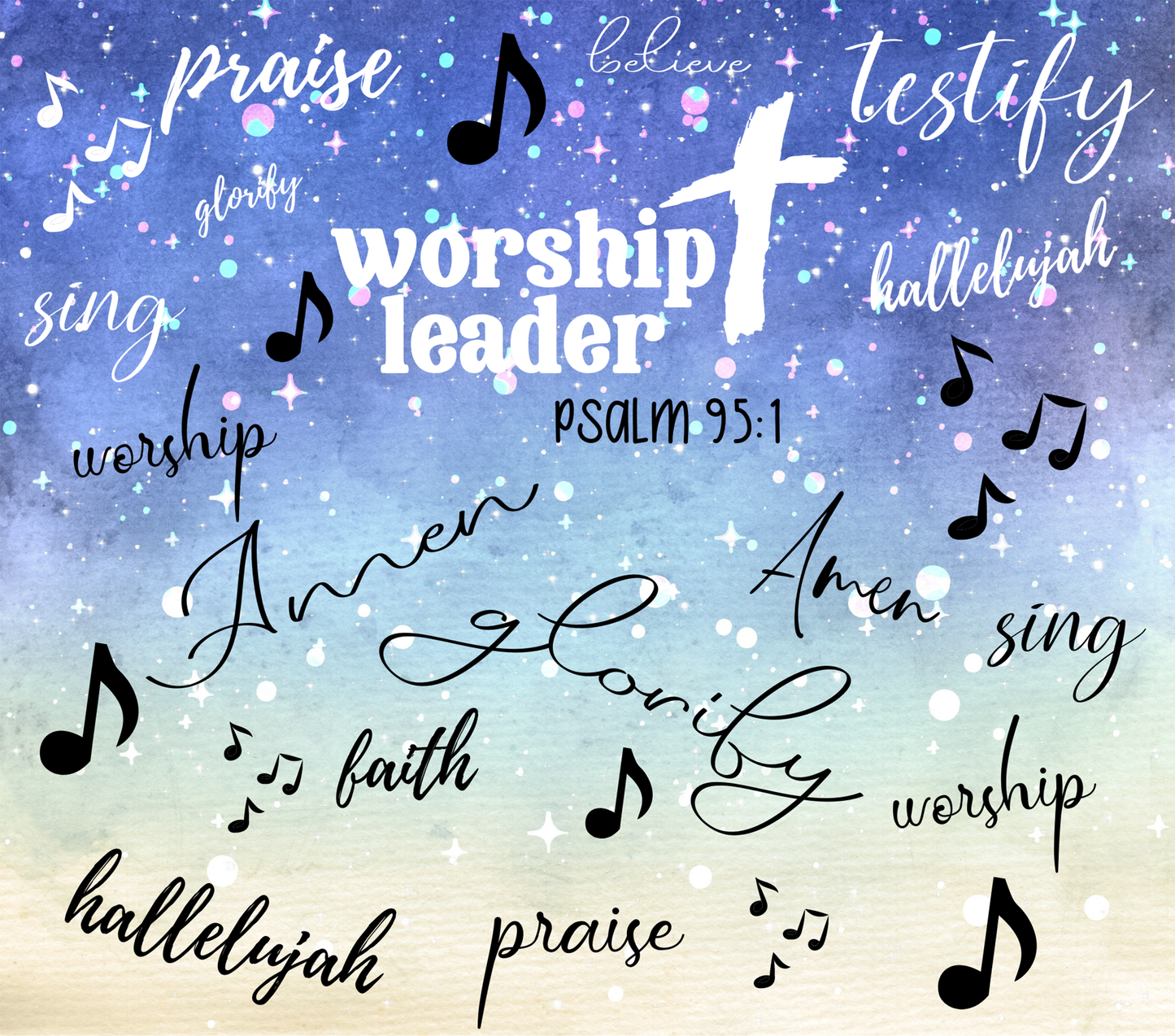 Worship Leader - 20 Oz Sublimation Transfer
